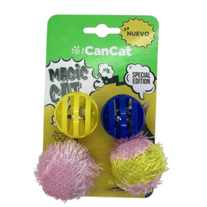 Juguete CanCat Pack 4 pelotas 4cms