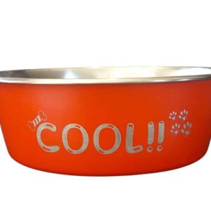 Comedero acero inox. rojo COOL BP