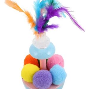 Juguete No Cae con pompones y catnip
