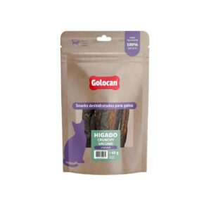 Golocan snacks deshidratado para gato Higado crunchy vacuno
