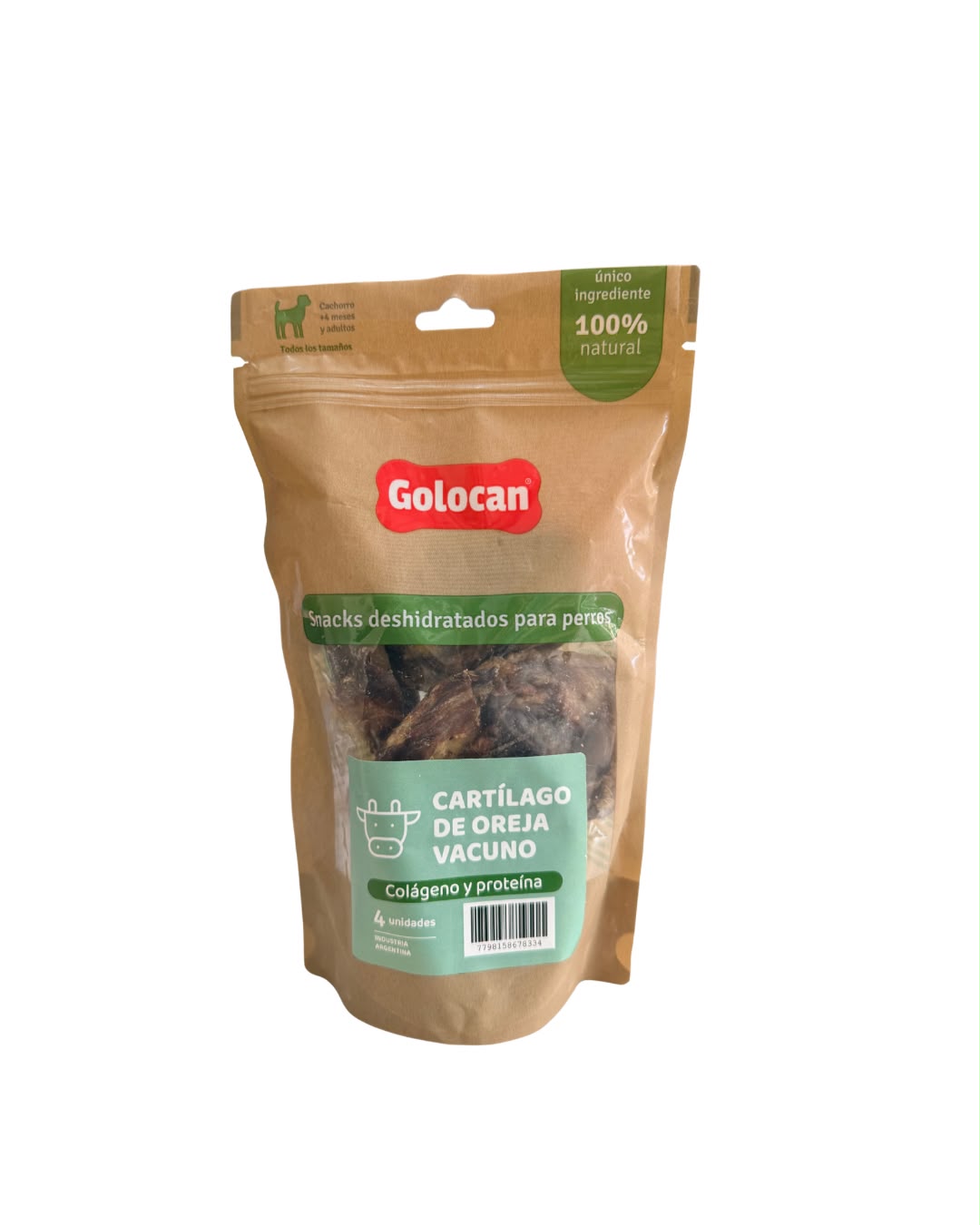 Golocan cartilago de oreja vacuna